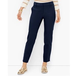 FREE With Purchase | Talbots Ankle Pants Hampshire Curvy Cotton Stretch Navy 12P
